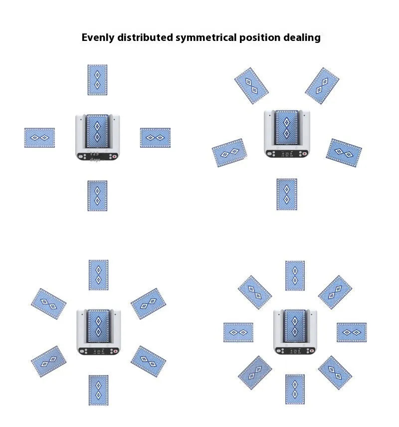 Third generation automatic card dealing device for poker machines with plastic construction