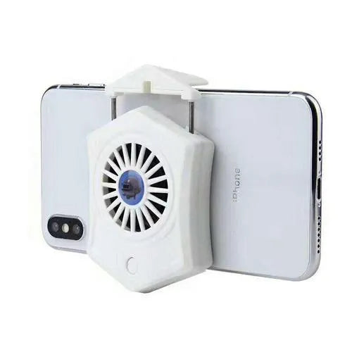 Mobile phone radiator gaming accessory with USB interface in black or white colour