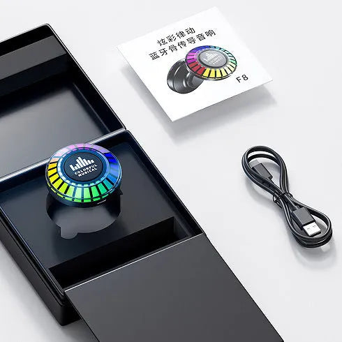 Voice control Bluetooth LED atmosphere light with polar light effect and stereo sound
