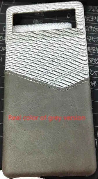 A black leather Google Pixel mobile phone case showing a plain back cover design.
