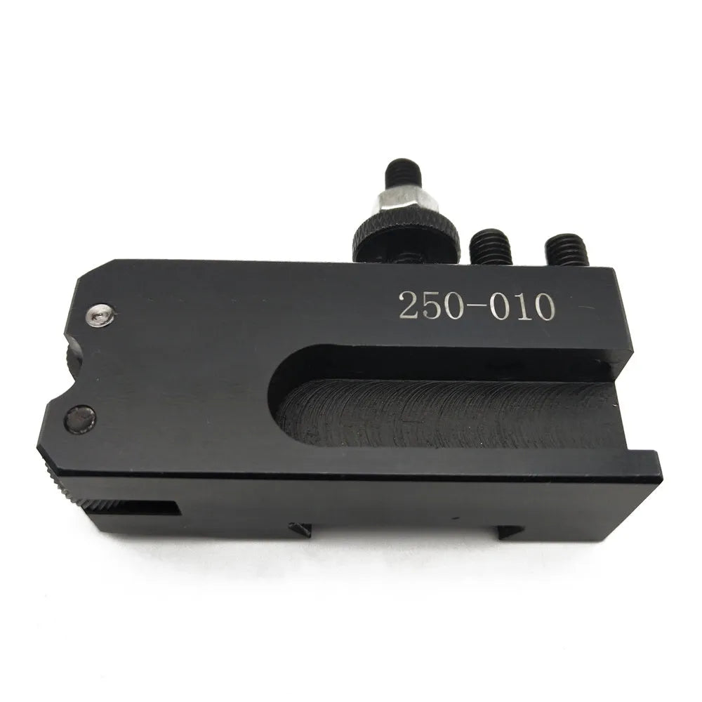Machifit 250 series steel quick change wedge tool post and holder for mini woodworking or metalworking lathe.