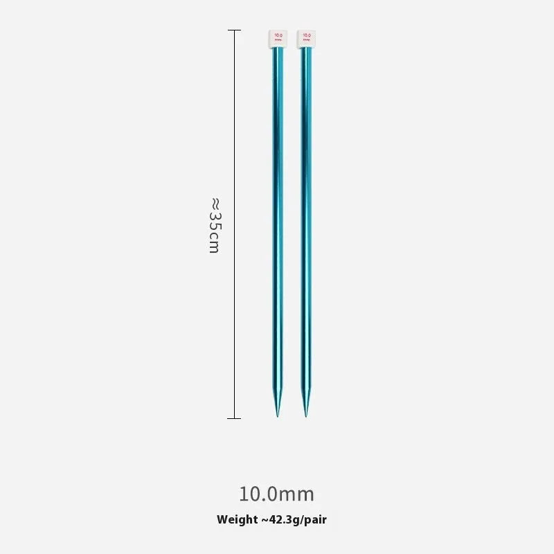 14-size crochet hook set with lengthened design and protective caps arranged by size
