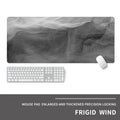 Oversized gaming mouse pad with thermal transfer printed cold style design on natural rubber base