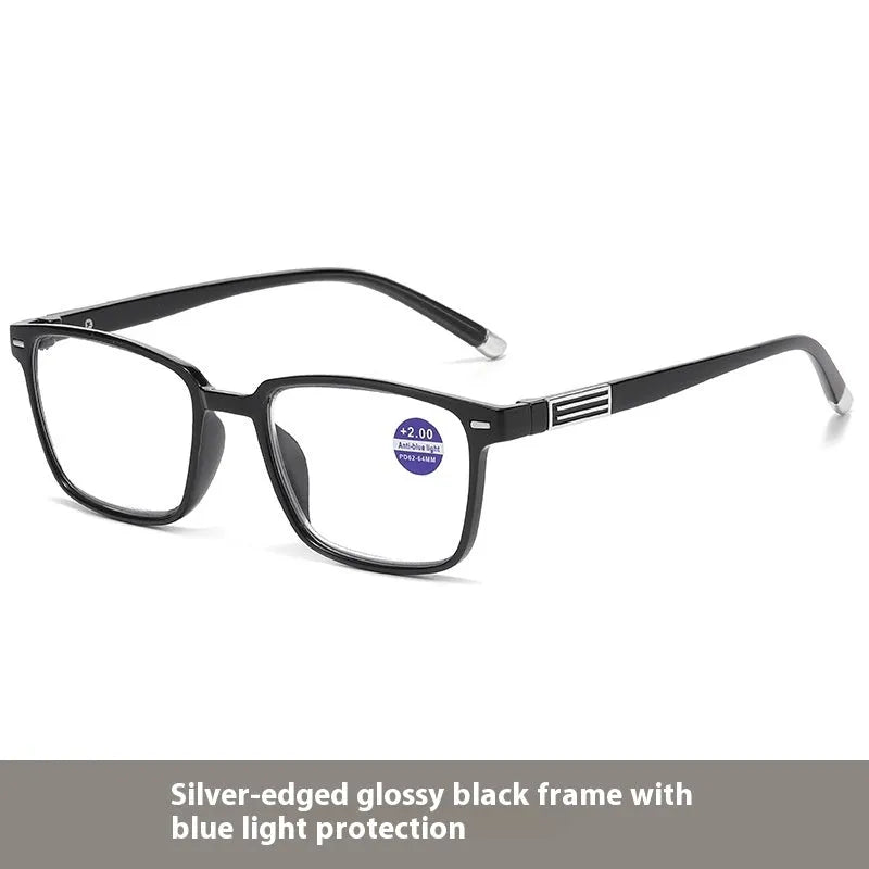 Multifocal photochromic reading glasses with anti blue light protection in various frame styles