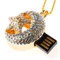 Metal jewellery-style Xingyue U Disk USB flash drive with creative design