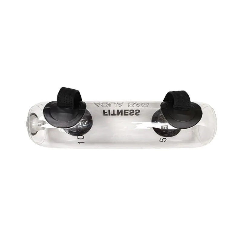 Transparent PVC water bag dumbbell filled with water for adjustable weight strength training