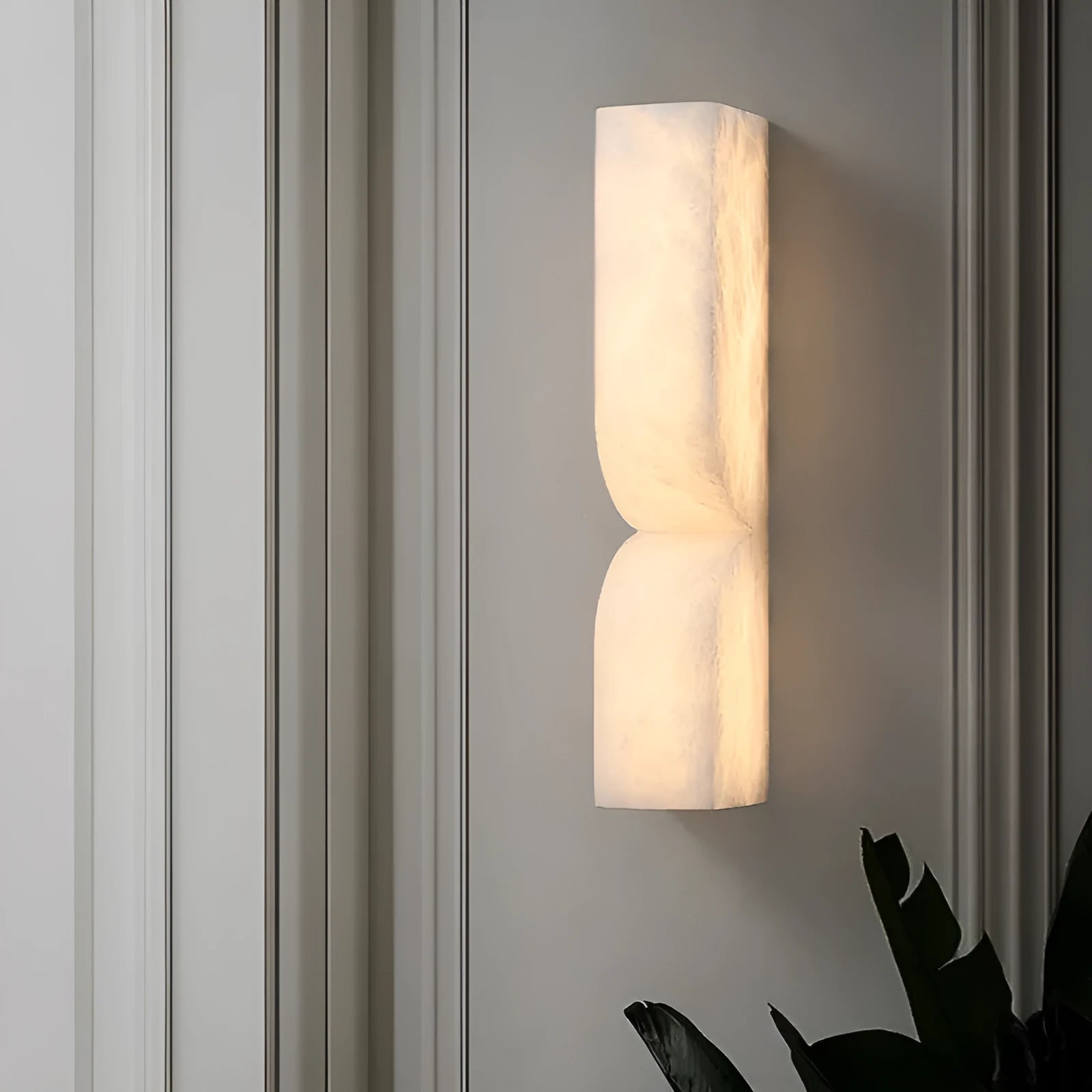 Nordic-style copper wall lamp strip with warm light for bedroom illumination