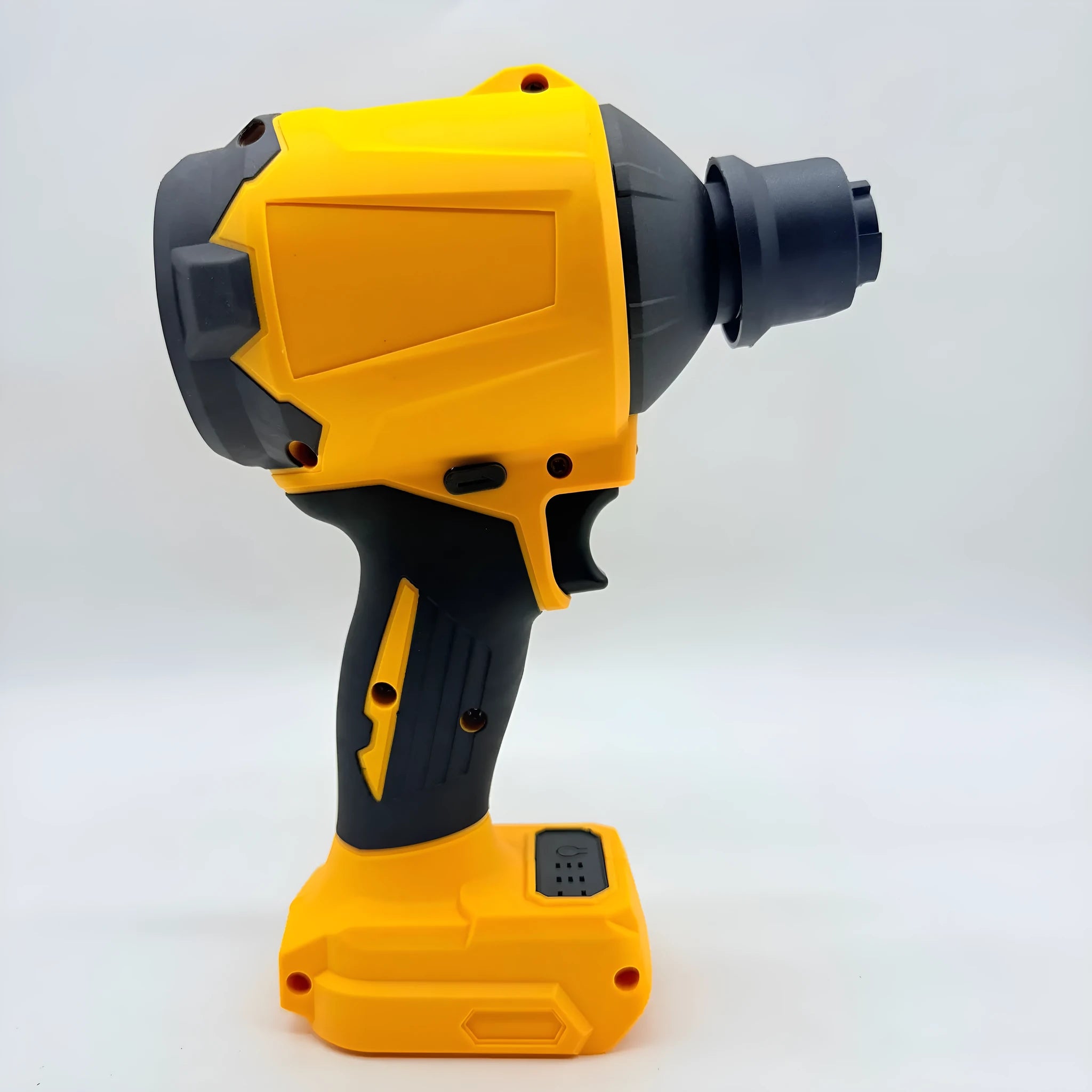 Lithium battery powered air exhauster for household dust and snow removal