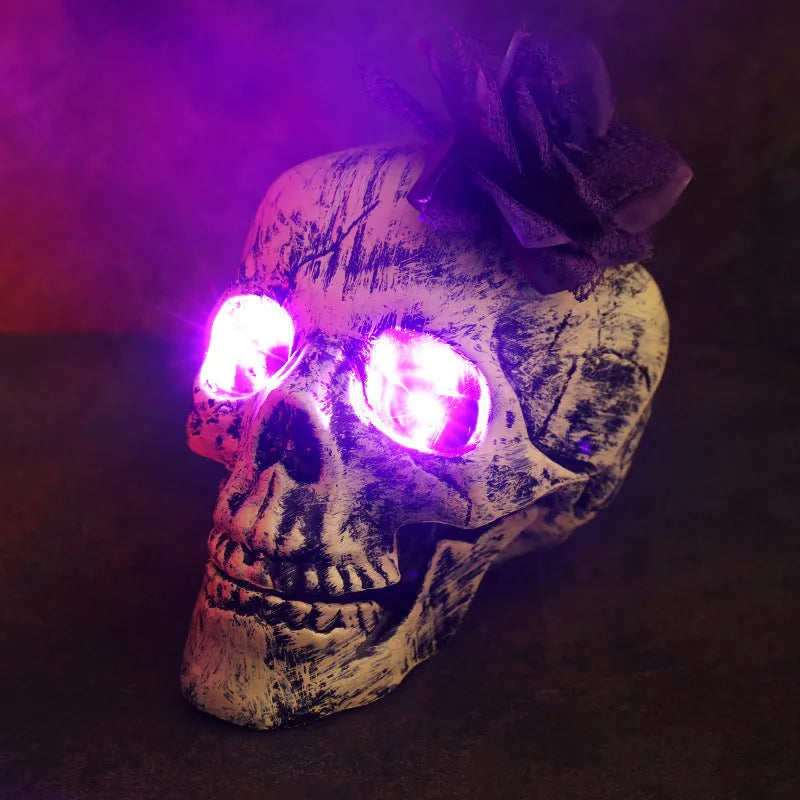 Purple LED skeleton arm hand Halloween stake light for outdoor garden decoration
