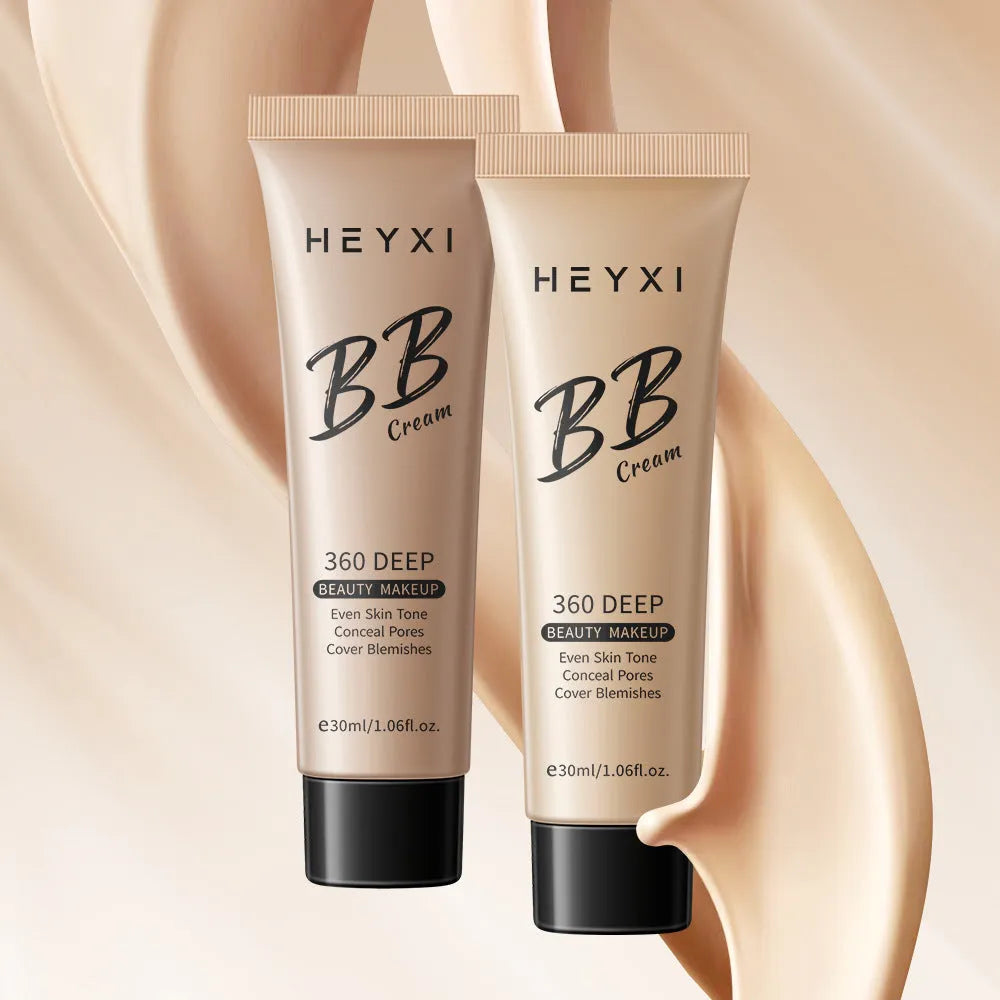Waterproof sweat-proof BB cream in four colour shades 01 02 03 04