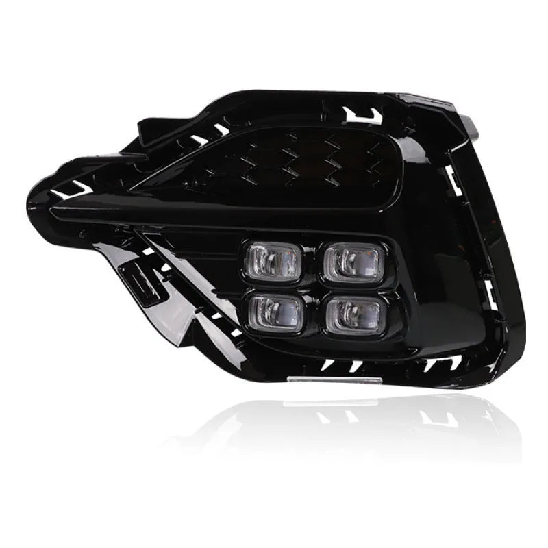 MG ZS modified daytime driving turn signal fog lamp in black ABS housing with 5500K white illumination