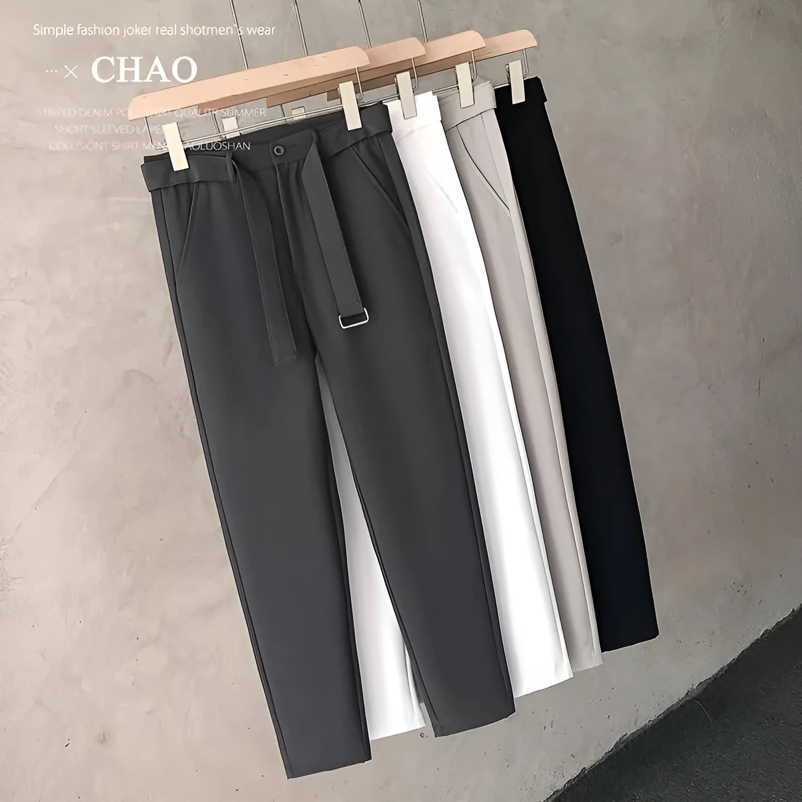 Boys slim straight wool trousers in tapered fit available in multiple colours and sizes