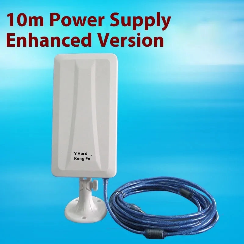 White USB wireless network adapter for computer WiFi connectivity