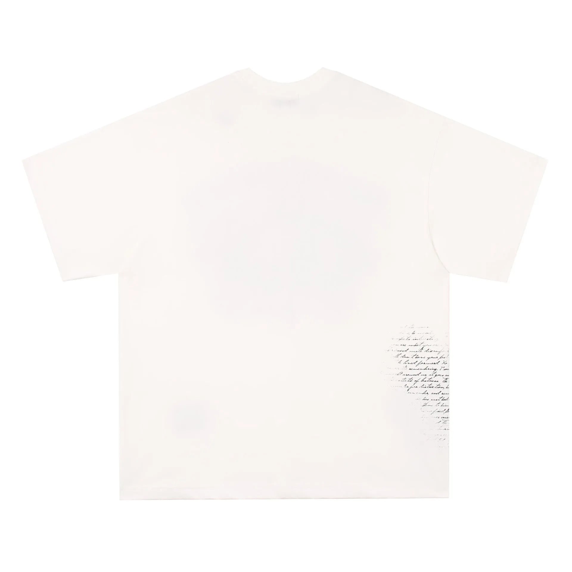Short sleeve cotton T-shirt with retro hip hop letter print in black or white