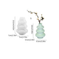 Three-layer circle vase silicone mould showing irregular shape in modern simplicity style