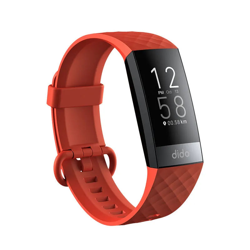 Y6 Black smart bracelet with 1.1-inch screen for blood pressure, ECG, and blood oxygen monitoring
