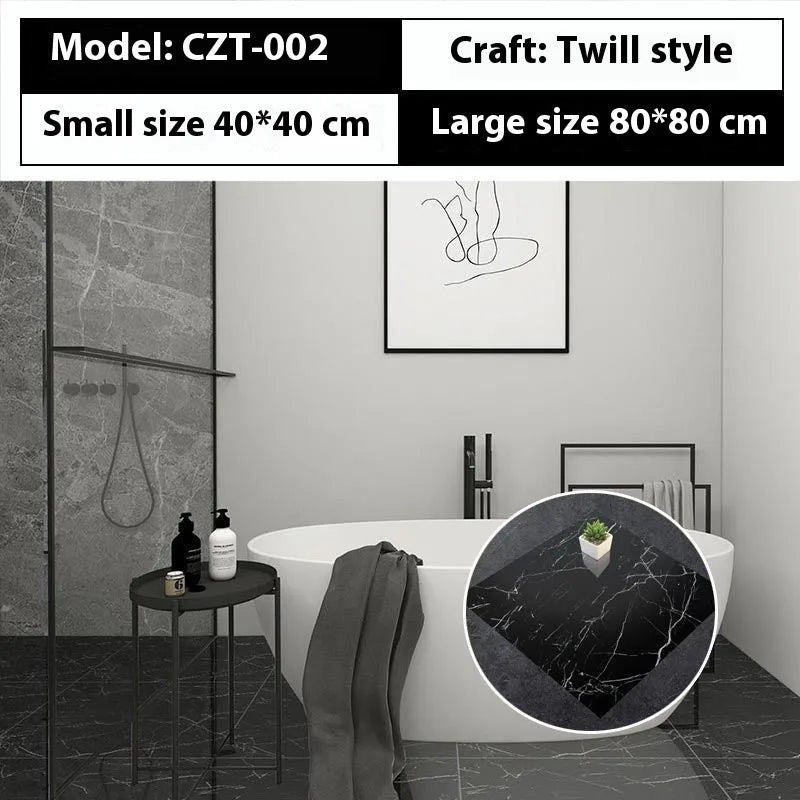 Marble simulation stone waterproof sticker 40x40cm geometric pattern simple modern bathroom kitchen