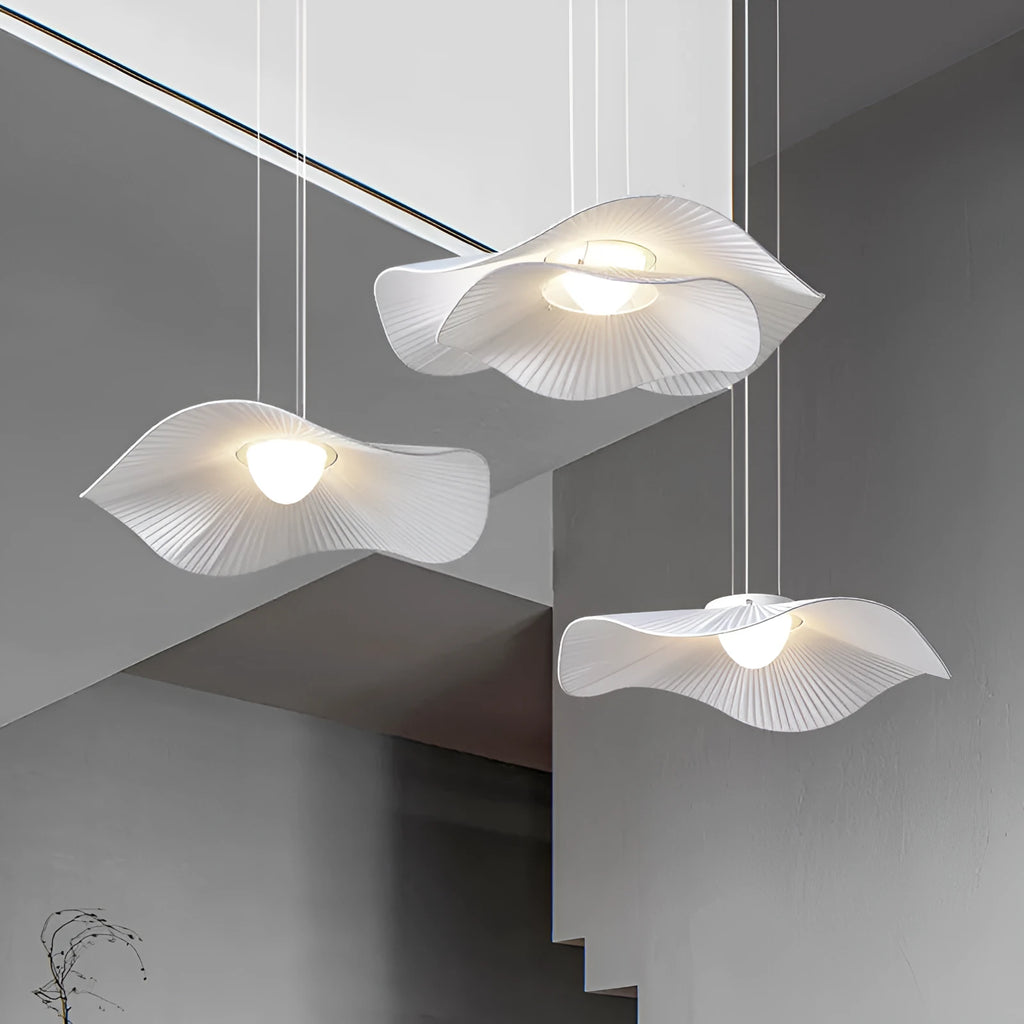 Nordic creative lotus leaf LED ceiling lamp chandelier for living room and bedroom home lighting