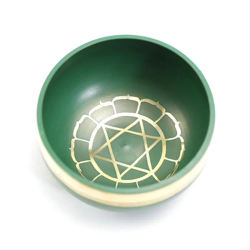 7.8cm colourful handmade Himalayan singing bowl for meditation and yoga