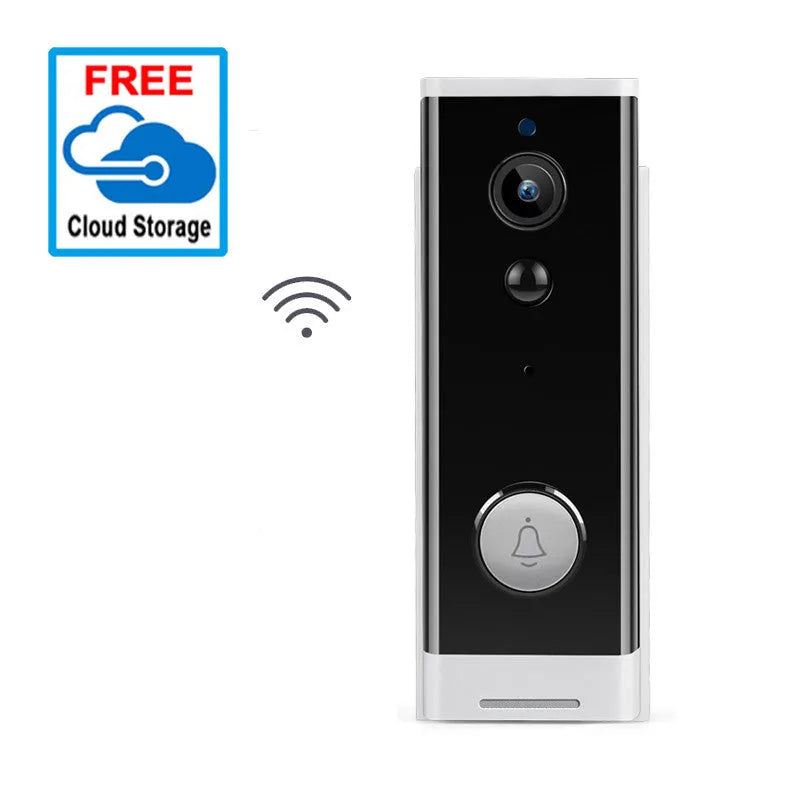 White wall-mounted network wireless video intercom camera for remote mobile phone monitoring