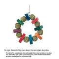 Hamster toy with Applewood straw ball ring for guinea pig and rabbit dental care and enrichment