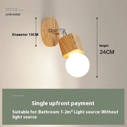 24cm circular mirrored wall lamp with integrated LED lighting