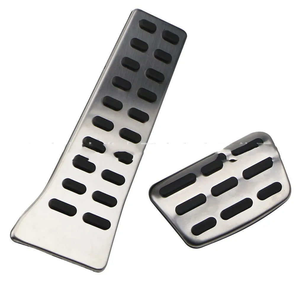 Stainless steel car accelerator pedal set for Hyundai vehicles.
