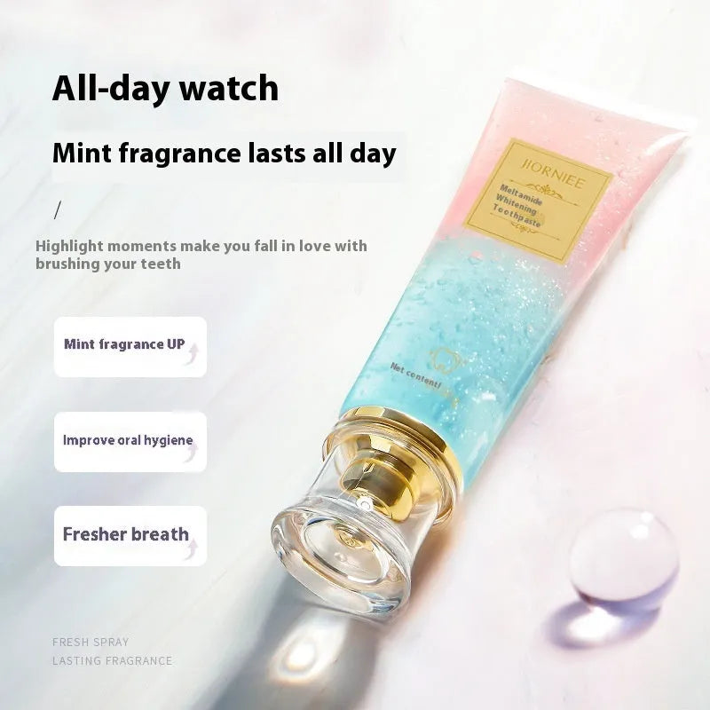 Nicotinamide dazzling white toothpaste tube with 100g net content for adult oral cleaning