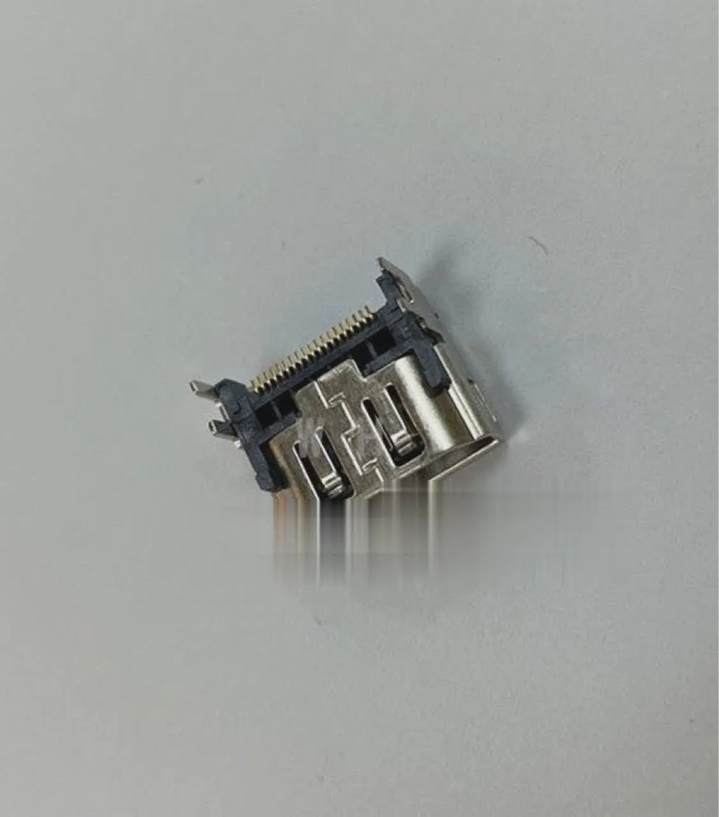 Silver HDMI interface host socket connector for computer TV game console video audio connection