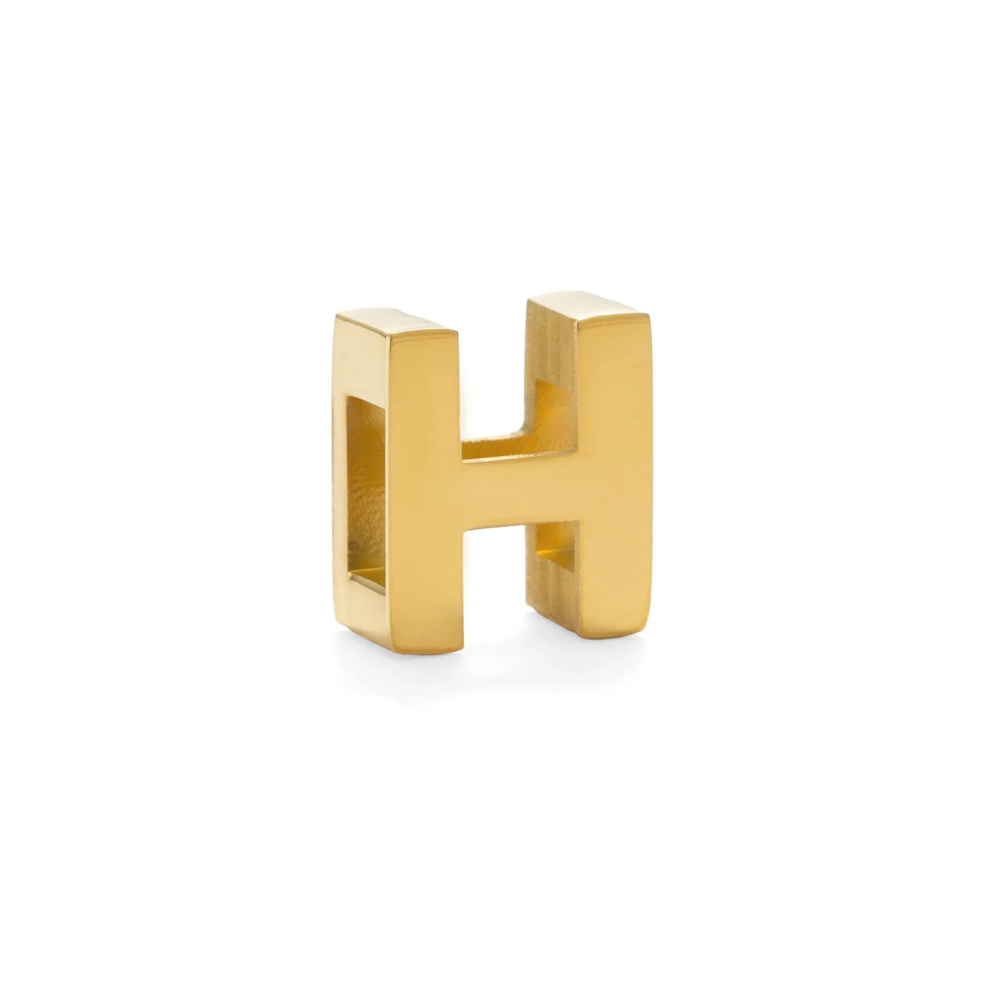 Titanium steel number and letter necklace with gold electroplated finish on grinding chain design