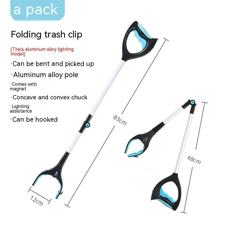 Trash folder artifact sewer pliers clipping tool in assorted colours on a white background.