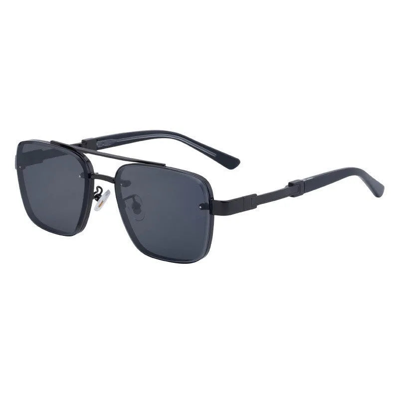 Men's vintage-style sunglasses with polycarbonate frames and lenses in a gradient blue colour option.