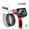 8.5mm dual-lens endoscope inspection camera with hard wire and snake pipeline options