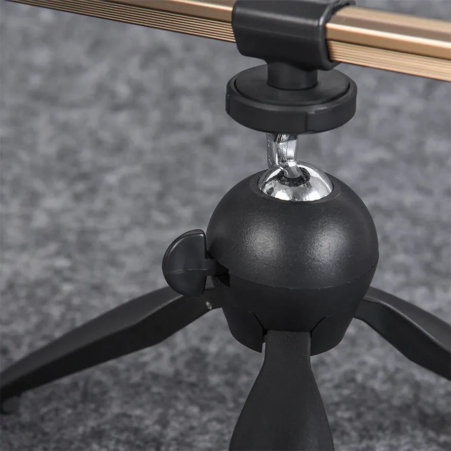 Aluminium ice fishing triangle rod holder bracket with folded legs