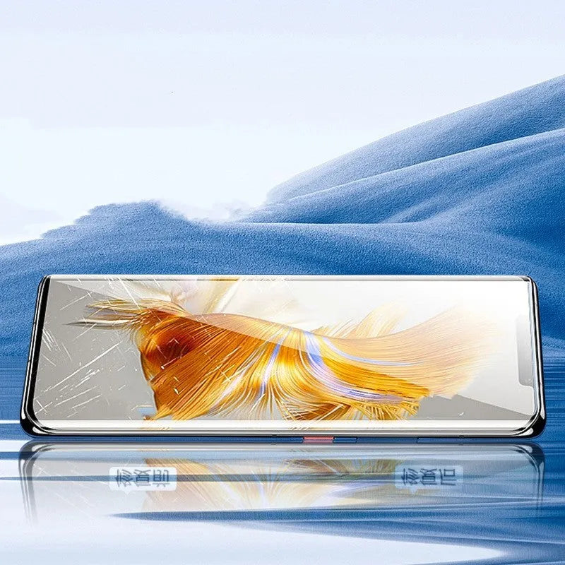Huawei Mate60 TPU screen protector with anti-fingerprint coating and application tools