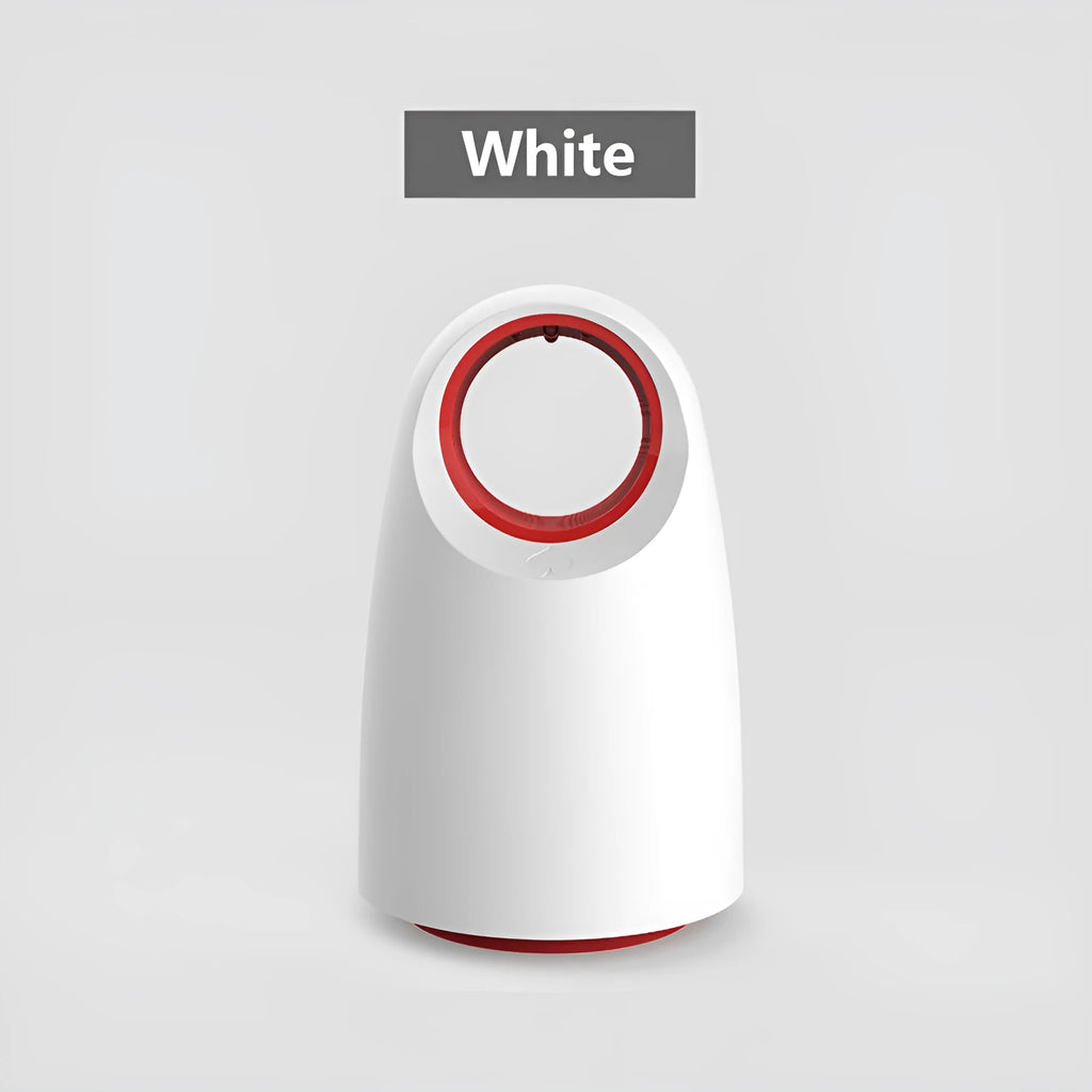 Black or white USB-powered mosquito killer with LED light for indoor insect control