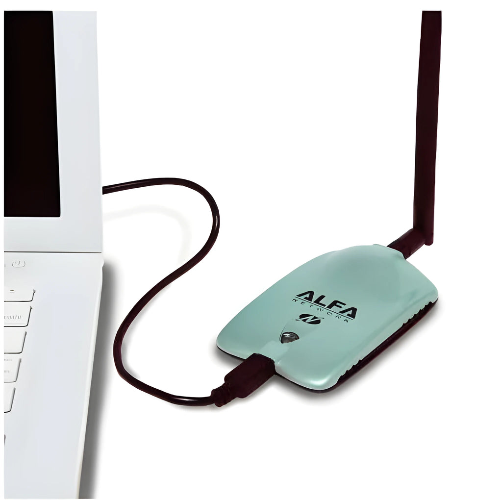 Alfa NIC wireless USB network adapter in shallow army green