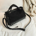 Women's soft PU leather tote shoulder bag in grey colour showing spacious interior