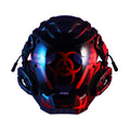 Black Bioweapon tech-style full face prop mask helmet for costumes.