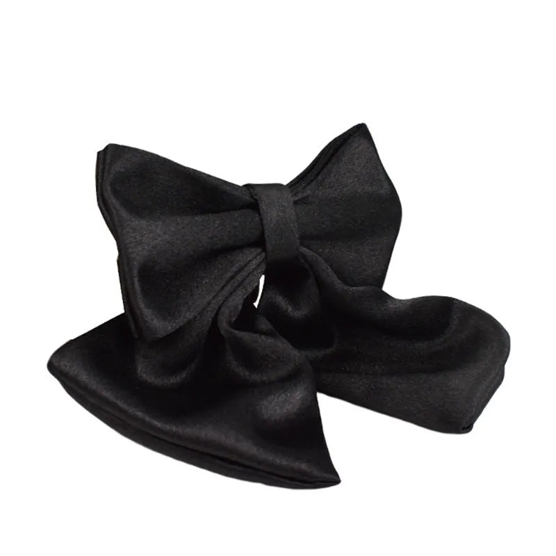 Cloth dog collar, leash, bow, and vest set shown on a model, available in S M L XL sizes.