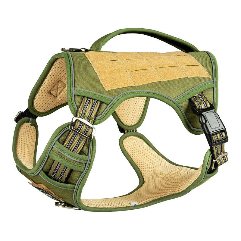 Oxford cloth tactical chest strap harness for working dogs in search and rescue operations
