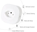 Smart WiFi socket plug with voice control and international plug configurations