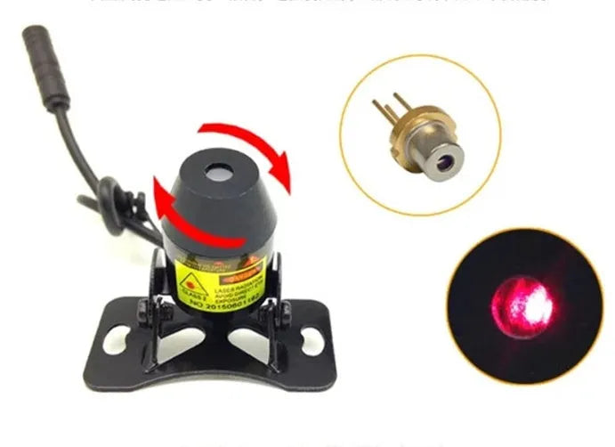Black laser fog light anti-tailing anti-collision warning spotlight for vehicle rear safety