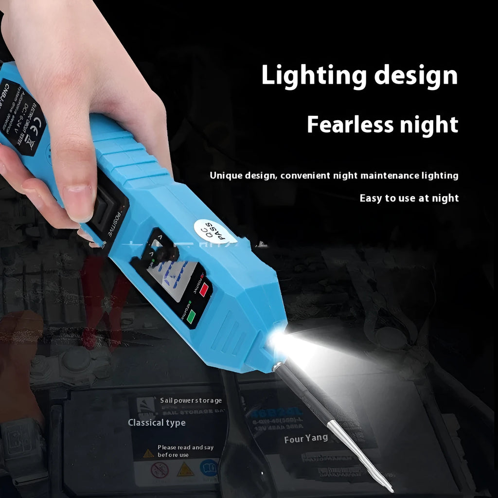 MZ-823 upgraded automotive circuit tester with 4.5-metre cable, compact probe body, and copper-alloy tip for 12V 24V diagnostics