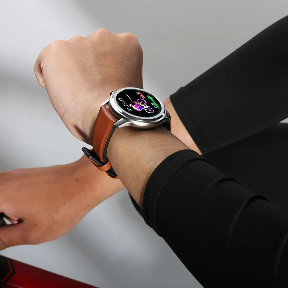 LEMFO LF26 smart fitness bracelet with 1.3-inch touch screen shown in Black colour