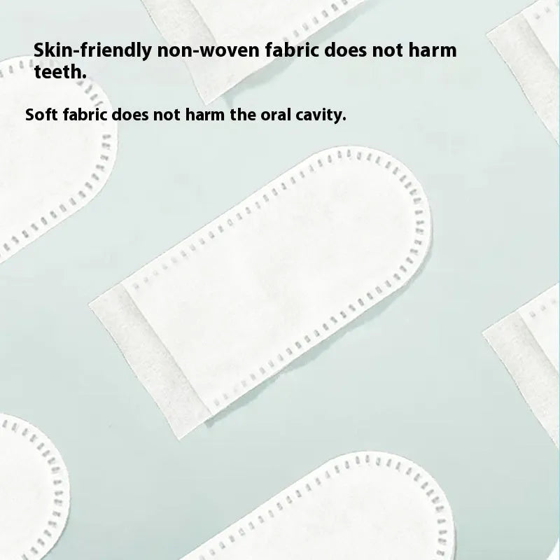 50 piece non-woven pet dental cleaning finger stall for cat and dog teeth