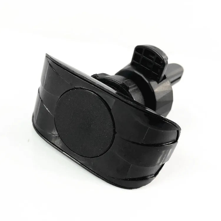 Glory black car phone holder mounted on car air vent with adjustable clamp and swivel rotation