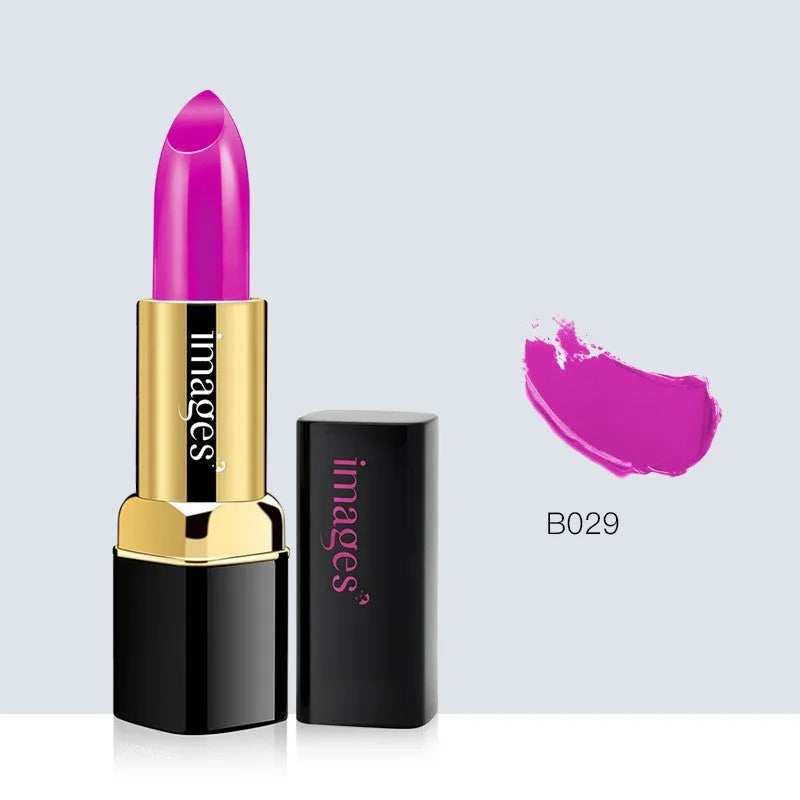 Moisturising lipstick lip gloss stick in ten colours including coral red and rose purple, 3.8g size.