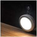 Smart battery-powered motion sensor LED light unit with infrared sensor and 5 LEDs.