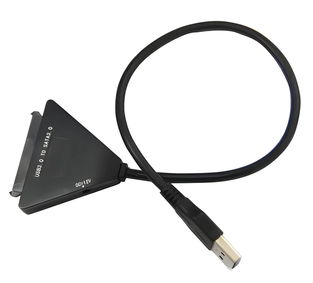 Black USB3.0 to SATA7+15 pin adapter cable for 2.5 and 3.5 inch hard drives